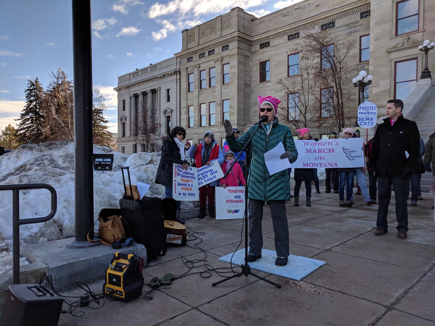 Senator Christine Kauffman speaks